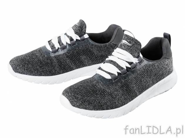 Buty sportowe męskie Crivit, cena 39,99 PLN 
- rozmiary: 41-46
- lekka, amortyzująca ...