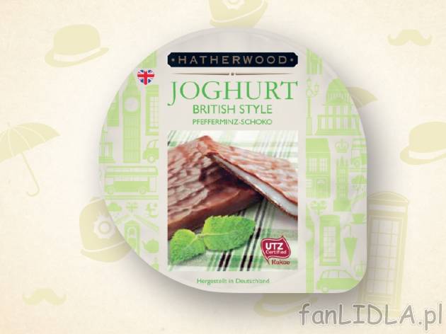 Jogurt owocowy w stylu brytyjskim , cena 1,00 PLN za 150 g/1 opak., 100 g=0,99 PLN. ...