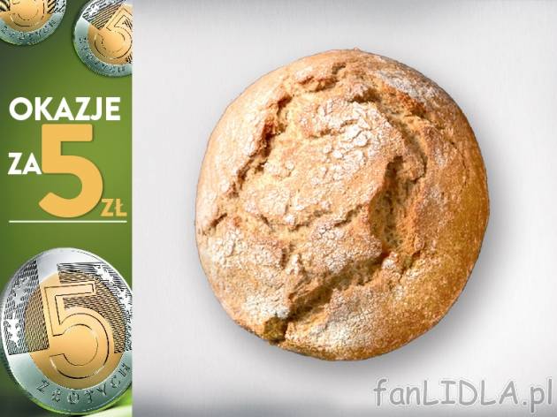 Bułka wiejska, 10szt. , cena 5,00 PLN za 10 x 80 g, 1 kg=6,25 PLN. 
* cena wyłacznie ...
