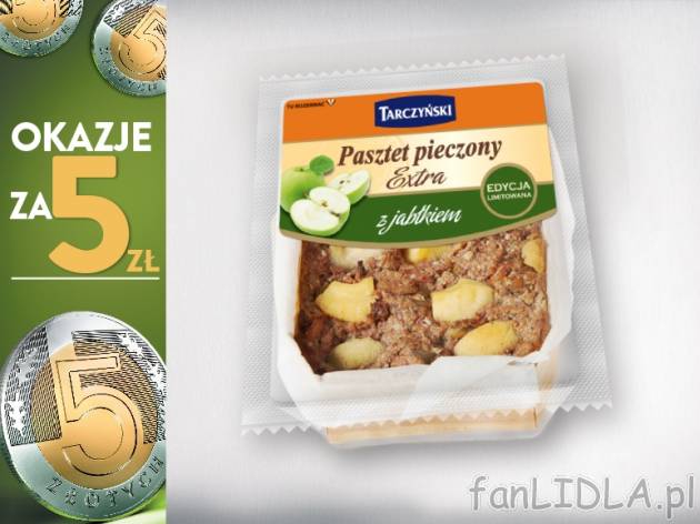 Tarczyński Pasztet w kawałku , cena 5,00 PLN za 300 g/1 opak., 1 kg=16,67 PLN. ...