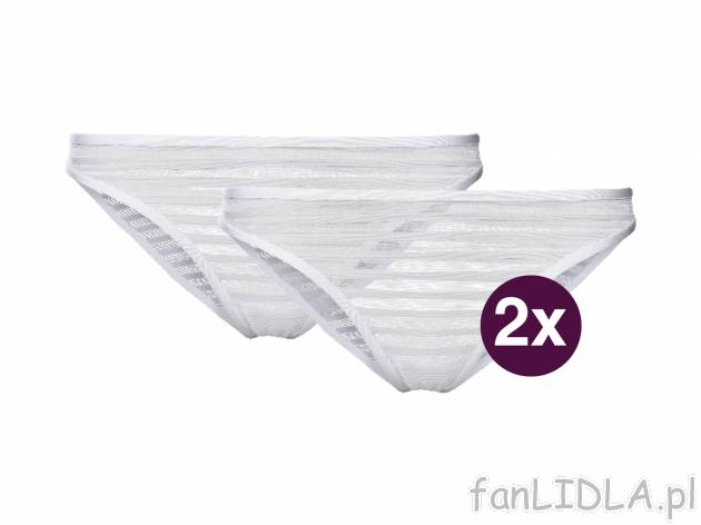 Majtki, 2 pary Esmara Lingerie, cena 19,99 PLN 
- rozmiary: S-L
- zmysłowa siateczka
- ...