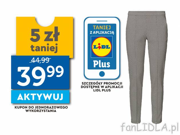 Spodnie cygaretki Esmara, cena 44,99 PLN 
- ponadczasowy kr&oacute;j, idealny ...