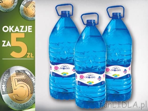 Saguaro Woda źródlana mineralna niegazowana, 3 but. , cena 5,00 PLN za 3 x 6 l, ...