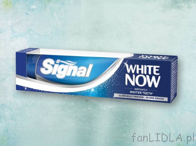 Signal Pasta do zebów White Now* , cena 4,00 PLN za 75 ml/1 opak., 100 ml=6,65 ...
