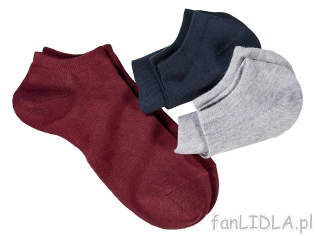 Skarpetki 3 pary Livergy, cena 12,99 PLN za 3 pary 
- rozmiary: 39-46 
- 2 zestawy ...
