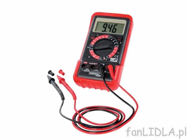 Cyfrowy miernik uniwersalny Powerfix, cena 54,90 PLN za 1 szt. 
- z dużym wyświetlaczem ...