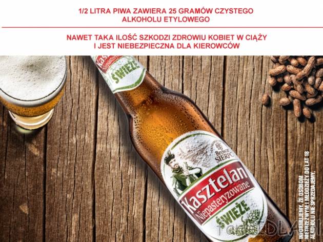 Kasztelan , cena 2,00 PLN za 660 ml/1 opak., 1 l=3,53 PLN.