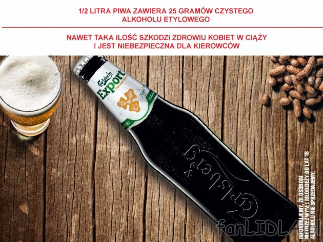 Carlsberg Export , cena 1,00 PLN za 400 ml/1 but., 1 l=4,98 PLN.