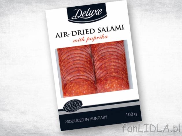 Deluxe Salami węgierskie , cena 3,00 PLN za 100 g/1 opak.