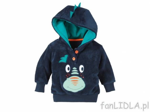 Bluza pluszowa Lupilu, cena 29,99 PLN za 1 szt. 
- rozmiary: 62-92 
- 6 wzorów ...