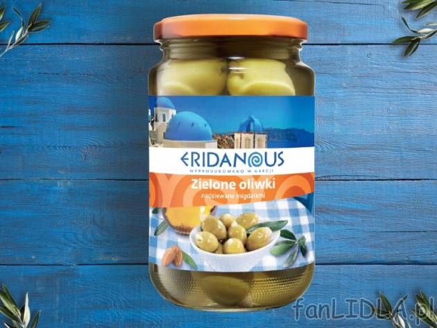 Oliwki nadziewane , cena 6,00 PLN za 360 g/1 opak., 1 kg=34,95 PLN.
