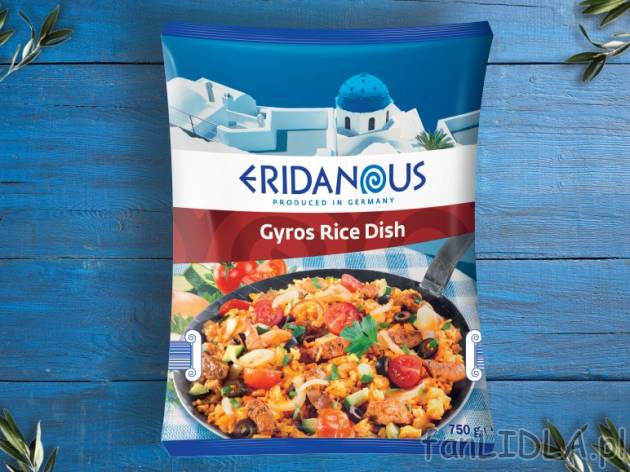 Gyros z ryżem , cena 9,00 PLN za 750 g/1 opak., 1 kg=13,32 PLN. 
*od poniedziałku ...