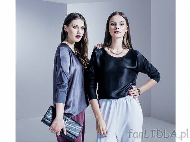 Bluzka Esmara, cena 37,99 PLN za 1 szt. 
- przód: 100% wiskoza, 
- tył: 96% ...