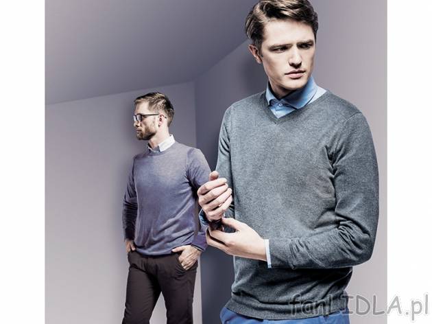Sweter z kaszmirem Livergy, cena 65,00 PLN za 1 szt. 
- 4 kolory 
- rozmiary: ...