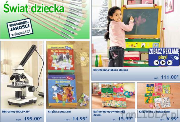 Mikroskop Biolux NV. Tym razem taniej bo za 199PLN. Dwustronna tablica stojąca