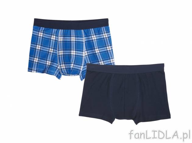 Bokserki męskie, 2 pary , cena 19,99 PLN za 1 opak. 
- rozmiary: M-XXL (nie wszystkie ...