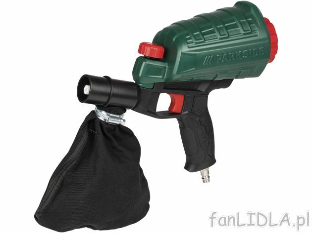 Pistolet do piaskowania na sprężone powietrze Parkside, cena 49,99 PLN 
- regulowany ...