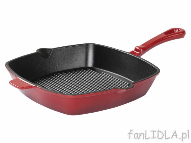 Patelnia żeliwna, emaliowana Ernesto, cena 79,90 PLN 
- wymiary patelni: 24,5 ...