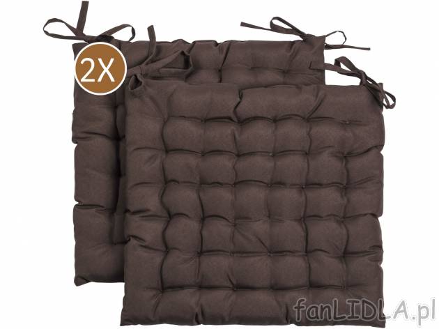 Poduszki na krzesło 40 x 40 cm, 2 szt. Meradiso, cena 34,99 PLN 
- tasiemki do ...