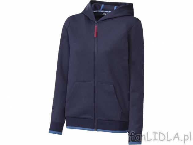 Damska bluza dresowa Crivit, cena 49,99 PLN 
- rozmiary: S-L
- Hohenstein bezpieczne ...