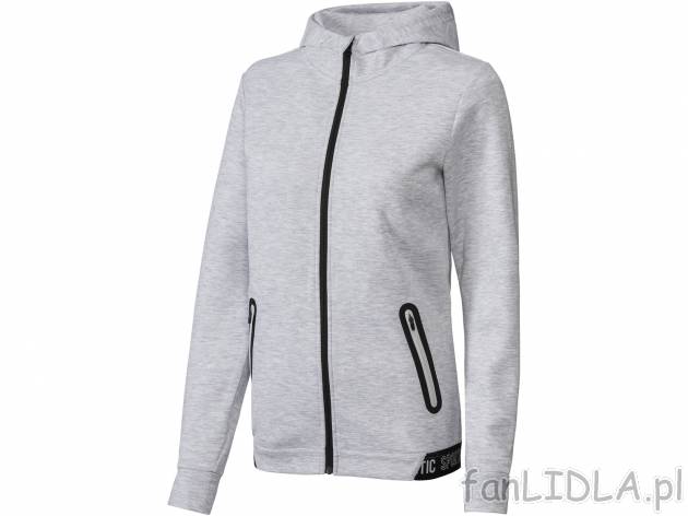 Damska bluza dresowa Crivit, cena 49,99 PLN 
- rozmiary: S-L
- ozdobny pas
- ...