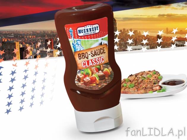 Sosy barbecue , cena 3,99 PLN za 300 ml, 1L=13,30 PLN. 
- ZNAKOMITE SOSY DO MIĘS, ...