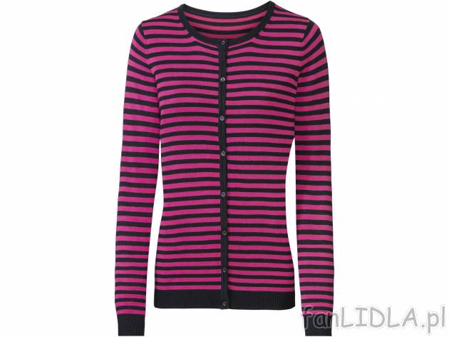 Sweter z wiskozą Esmara, cena 29,99 PLN 
- przyjemnie miękki dzięki wiskozie
- ...