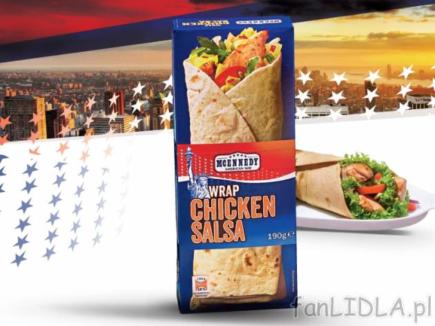 Wrapy klasyczne , cena 7,99 PLN za 190 g, 100g=4,21 PLN. 
- TORTILLA WYPEŁNIONA ...