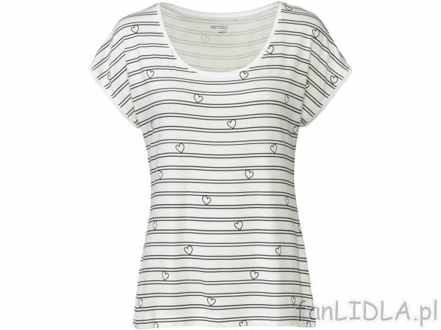 T-shirt Esmara, cena 19,99 PLN 
- 95% wiskozy (LENZING&trade; ECOVERO&trade;), ...