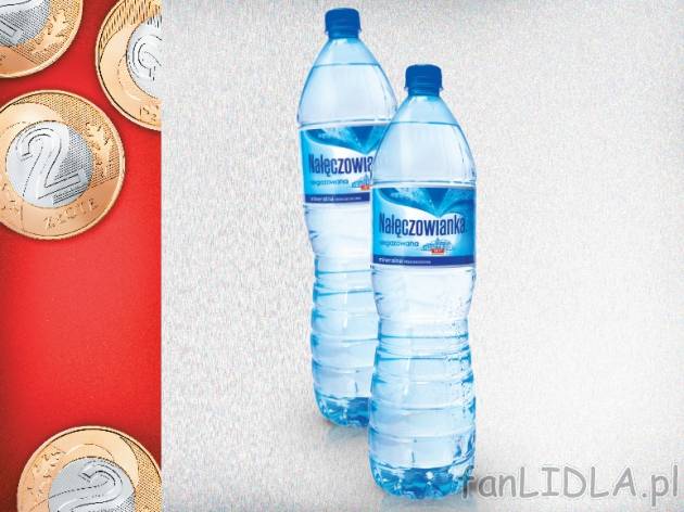 Nałęczowianka Woda mineralna 2 szt. , cena 2,00 PLN za 2 x 1,5 l, 1 l=0,67 PLN. ...