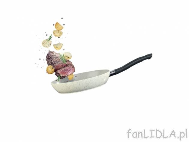 Indukcyjna patelnia z powłoką ceramiczną śred. 28 cm Esmara, cena 54,90 PLN ...