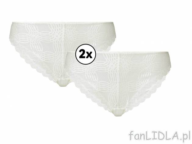 Majtki z koronką, 2 pary* Esmara Lingerie, cena 9,99 PLN 
Cenimy jakość - nasza ...