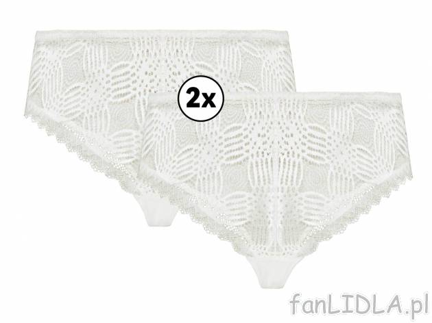 Majtki z koronką, 2 pary* Esmara Lingerie, cena 9,99 PLN 
Cenimy jakość - nasza ...