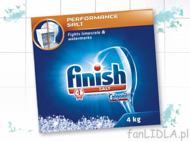 Finish Sól do zmywarki , cena 13,00 PLN za 4 kg/1 opak., 1 kg=3,47 PLN.