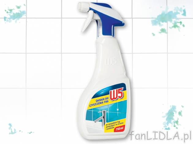 W5 Środek do czyszczenia fug , cena 7,00 PLN za 750 ml/1 opak., 1 l=10,65 PLN.
