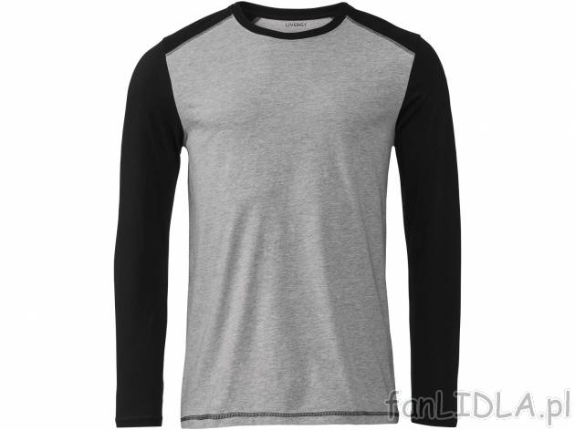 Koszulka Livergy, cena 22,99 PLN 
- wysoka zawartość bawełny
- rozmiary: M-XL
- ...