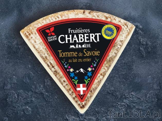 Ser Tomme de Savoie , cena 11,00 PLN za 300 g/1 opak., 1 kg=39,97 PLN.