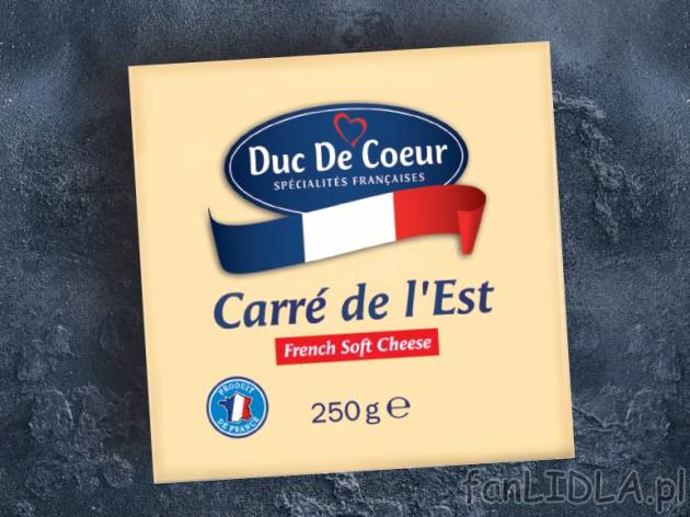 Ser pleśniowy carre de l&#039;Est , cena 6,00 PLN za 250 g/1 opak., 100 g=2,80 PLN.
