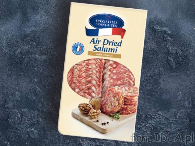 Salami w plastrach , cena 3,00 PLN za 100 g/1 opak.