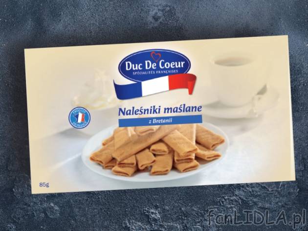 Naleśniki maślane , cena 4,00 PLN za 85 g/1 opak., 100 g=5,87 PLN.