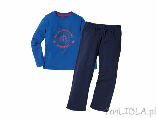Piżama Lupilu, cena 19,99 PLN za 1 opak. 
- z miękkiego, pojedynczego jerseyu
- ...