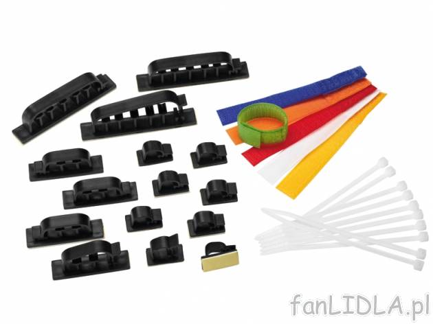 Organizator kabli Ordex, cena 9,99 PLN za 1 opak. 
- 31-częściowy zestaw zapewniający ...