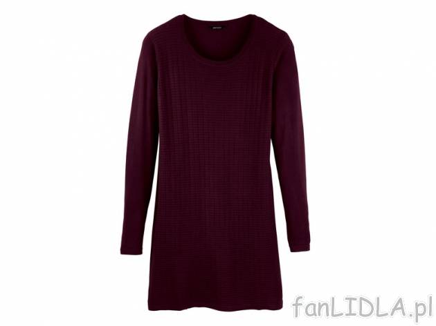 Sukienka z dzianiny Esmara, cena 39,99 PLN za 1 szt. 
- rozmiary: XS - L (nie wszystkie ...
