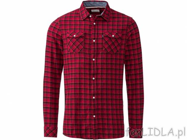Koszula męska Livergy, cena 39,99 PLN 
- 100% bawełny
- rozmiary: M-XXL
- Hohenstein ...
