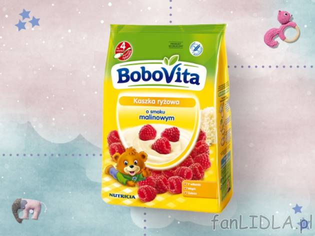 BoboVita Kaszka mleczno-ryżowa , cena 6,00 PLN za 230g/1 opak., 100g=2,87 PLN. ...
