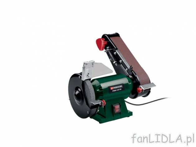Szlifierka taśmowa 240 W Parkside, cena 159,00 PLN za 1 szt. 
- metalowe osłony ...