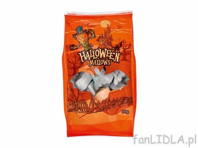 Pianki HALLOWEEN , cena 4,99 PLN za 275 G/ 1 OPAK, 1 KG = 18,15 PLN. 
- o smaku ...