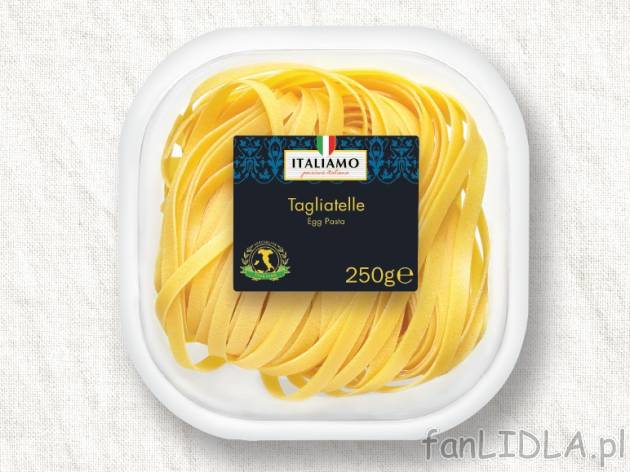 Makaron Tagliatelle lub Bigoli , cena 2,00 PLN za 250 g/1 opak., 100 g=1,20 PLN.