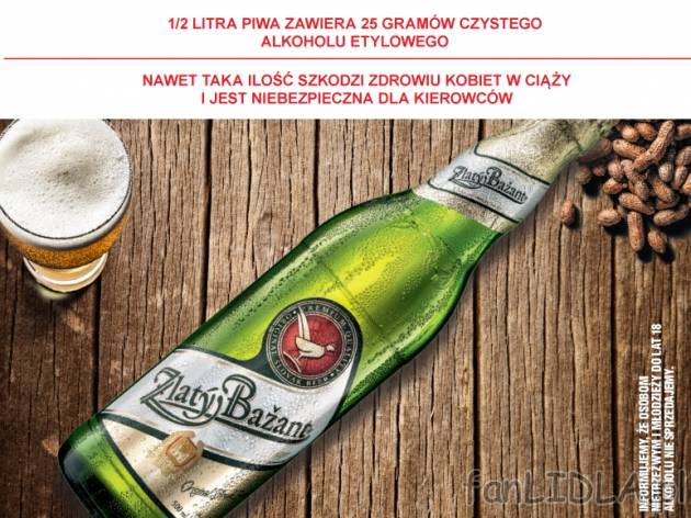 Złoty bażant jasne lub ciemne , cena 3,00 PLN za 500 ml/1 but., 1 l=6,78 PLN.