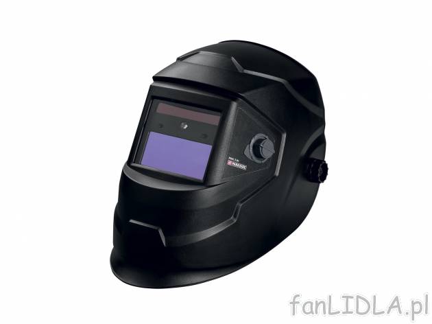 Kask spawalniczy Parkside, cena 119,00 PLN 
- pole widzenia: 9,2 x 4,2 cm
- automatyczna ...